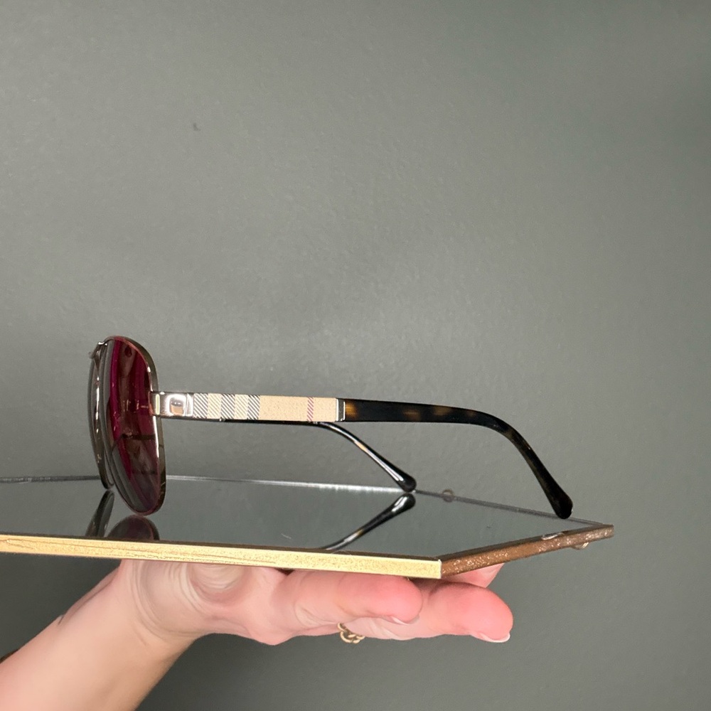 Burberry Polarized Aviator Sunglasses - Picture 3 of 7